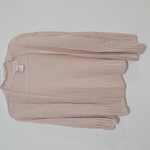 Light pink knit cardigan